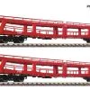 829502 Fleischmann 2-tlg. Set Autotransportwagen -Bruder Verkoopwinkel FL829502
