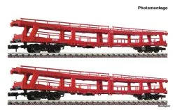 829502 Fleischmann 2-tlg. Set Autotransportwagen