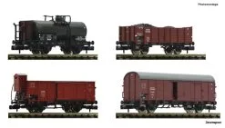 880907 Fleischmann 4-tlg. Set Güterwagen DRB