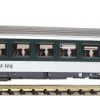 890327 Fleischmann EW IV Reisezugw.2.Kl.grün/grau